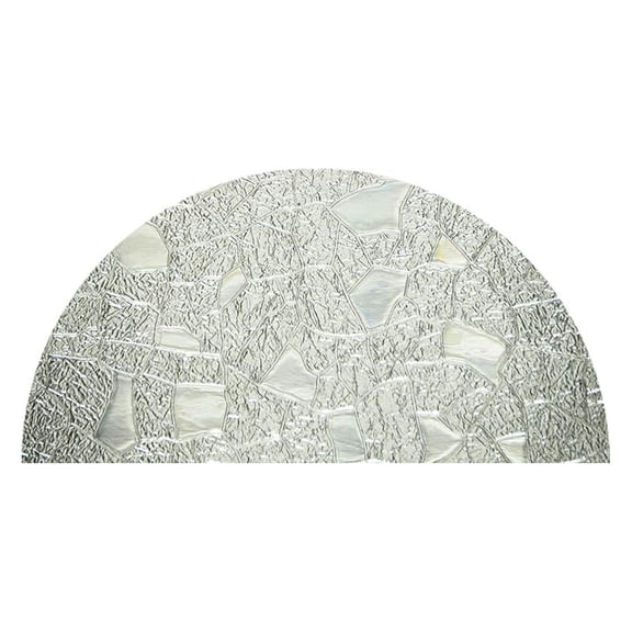 Precut Texture Arched Window Film Shade, Self Adhesive Static Cling, 37 inches Diameter