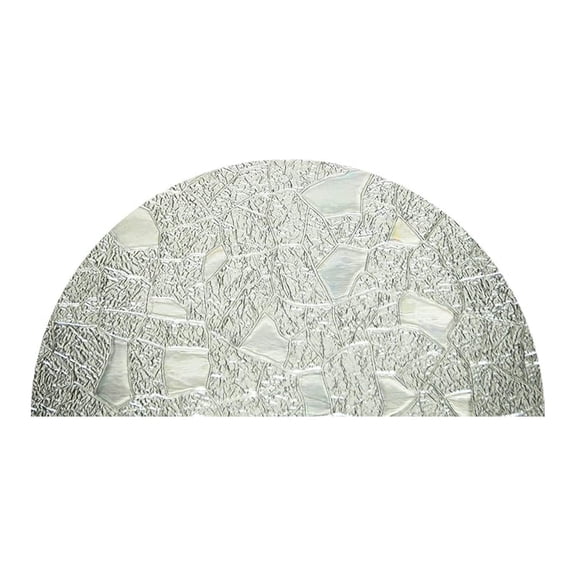 Precut Texture Arched Window Film Shade, Self Adhesive Static Cling, 41 inches Diameter
