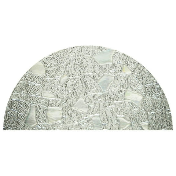 Precut Texture Arched Window Film Shade, Self Adhesive Static Cling, 44 inches Diameter