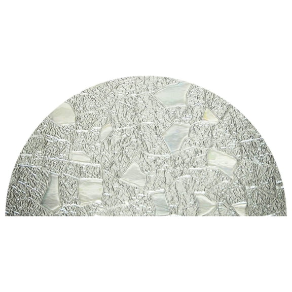 Precut Texture Arched Window Film Shade, Self Adhesive Static Cling, 62 inches Diameter