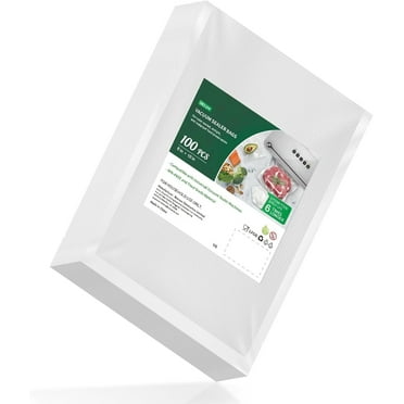Precut Vacuum Food Sealer Bags 100 Pint 6" x 10", BPA Free, Commercial Grade Textured Food Vacuum Sealer Bag, Thick Embossed Bags for Food Storage and Sous Vide Cooking