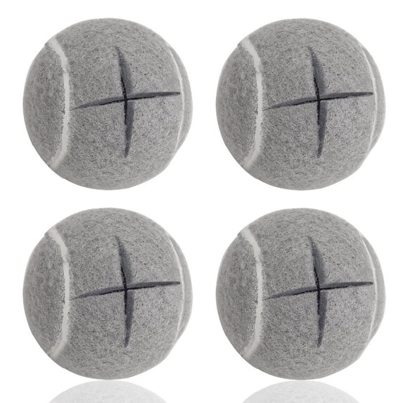 Precut Walker Tennis Balls 4 Pcs Balls with Precut Opening for Easy Installation ,Walker Accessories for Seniors Fit Most Walkers,for Furniture Legs and Floor Protection Please order Mloowa-US