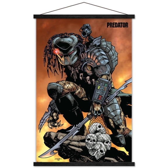 Predator (1987) - Skulls Wall Poster with Magnetic Frame, 22.375" x 34"