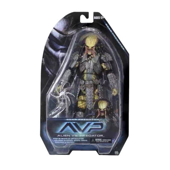 Predator 7" Scale Action Figure-Series 14 Scar Predator (Unmasked) Action Figure