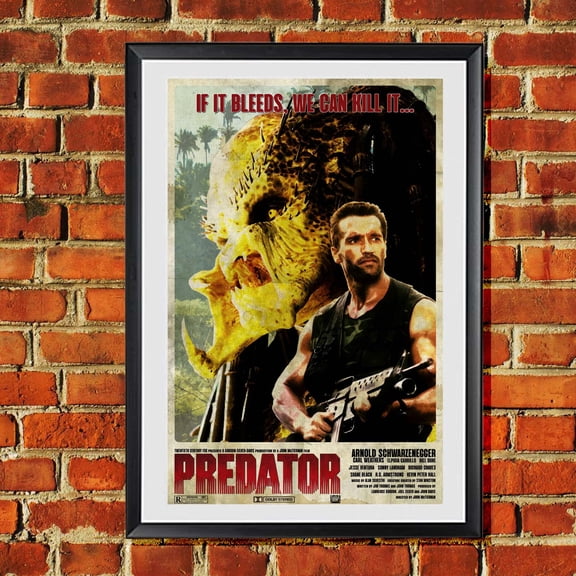 Predator Arnold Schwarzenegger Original Poster Wall Art Print
