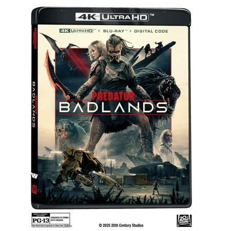 Predator: Badlands (4K Ultra HD + Blu-ray + Digital Copy) 20th Century Studios, Action & Adventure, Drama