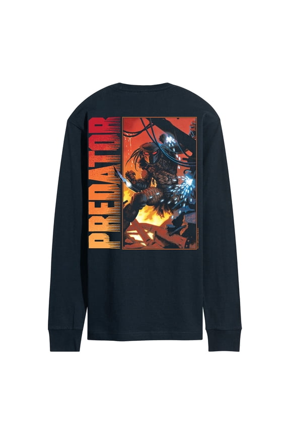 - Box - Men's Long Sleeve Graphic T-Shirt