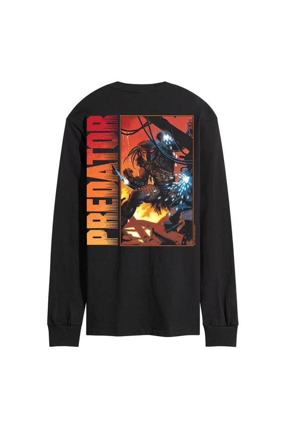 - Box - Men's Long Sleeve Graphic T-Shirt