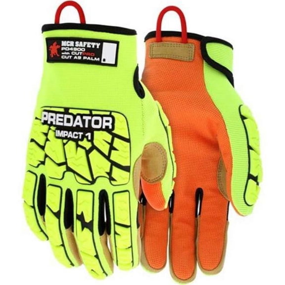Predator Mechanics Gloves, Cut Level A9 ,Polyurethane ,None ,M 1 PR PD4900M