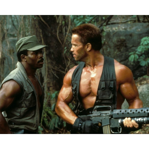 Predator Featuring Arnold Schwarzenegger, Carl Weathers 24X36 Classic Hollywood Poster