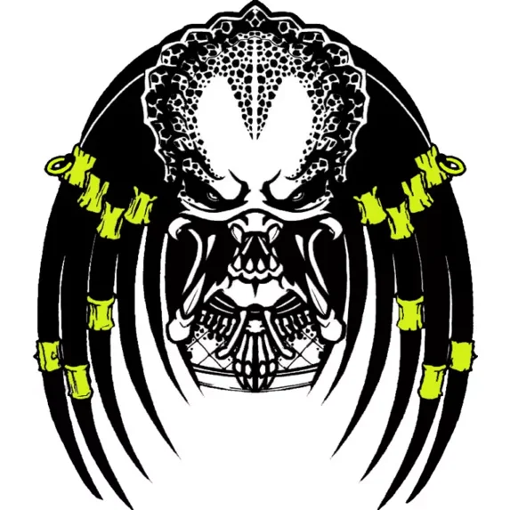 Predator Head Open Stickers Phone Decal Water Bottle Stickers Car ...