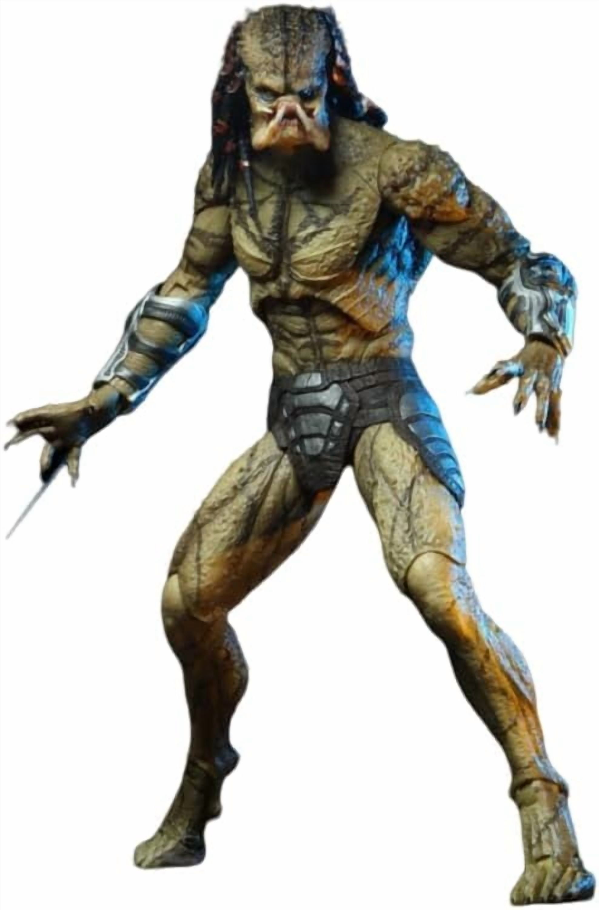 Predator Hitman Figure Moable Replacement Face Hitman Anime Figures 30cm/11.8inch Character PVC Collection Statue Model Ornament Gifts