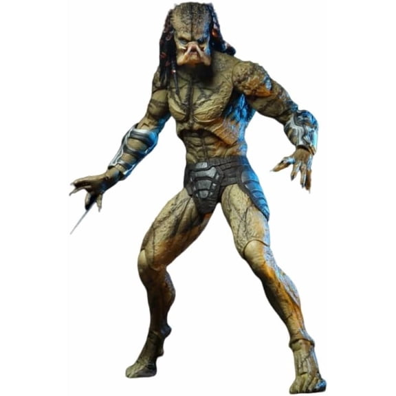 Predator Hitman Figure Moable Replacement Face Hitman Anime Figures 30cm/11.8inch Character PVC Collection Statue Model Ornament Gifts