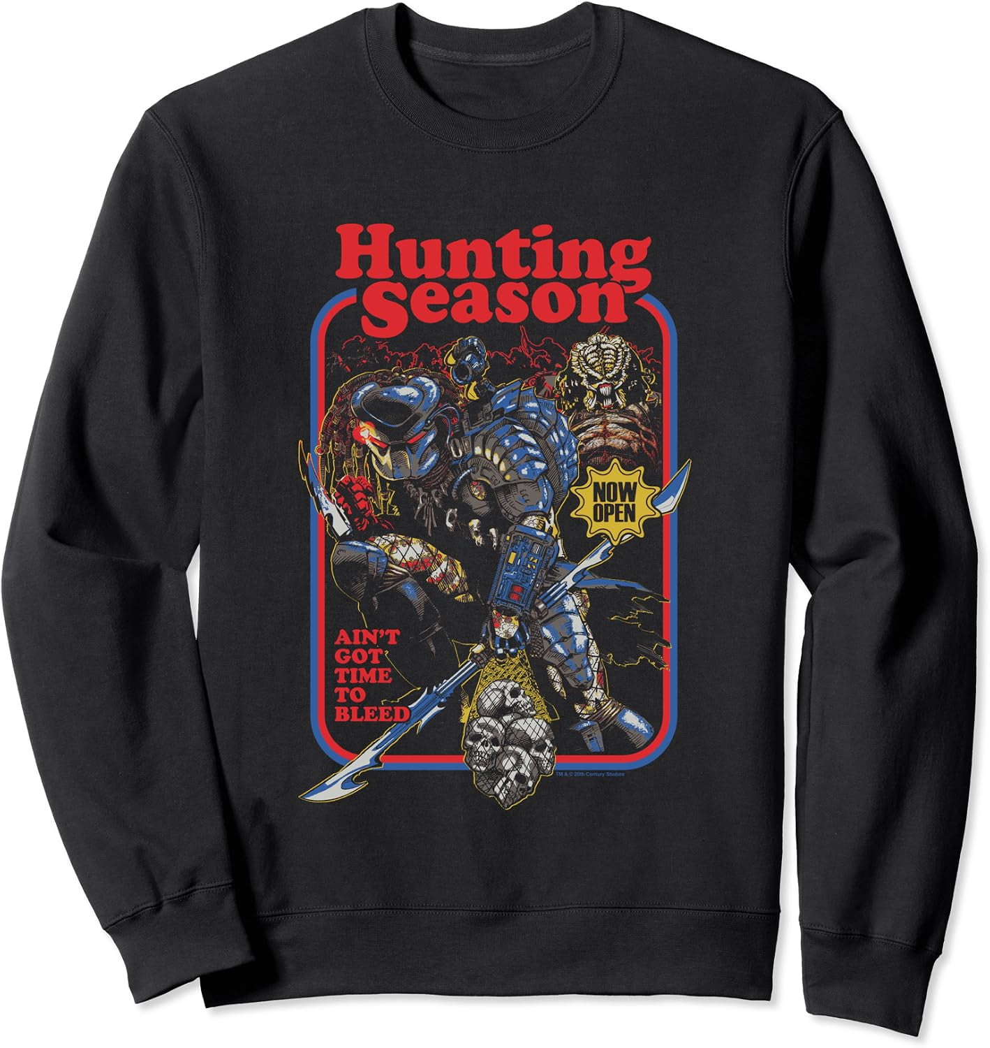 Predator Hunting Season Ain't Got Time To Bleed Retro Sweatshirt ...