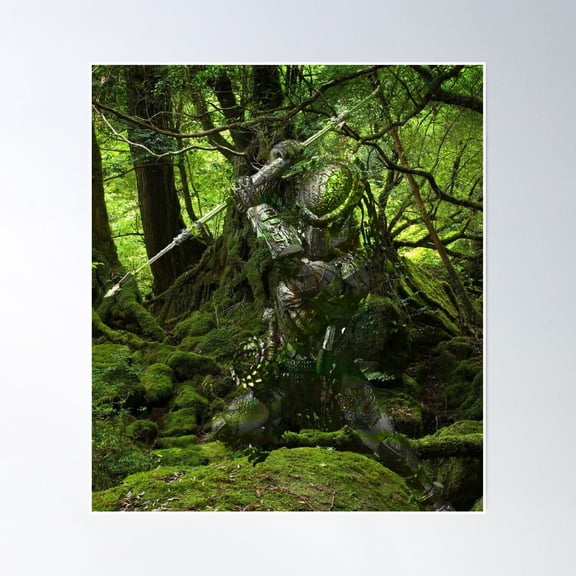 Predator In The Jungle Poster Wall Art, Modern Wall Decor, 12x18 UNFRAMED