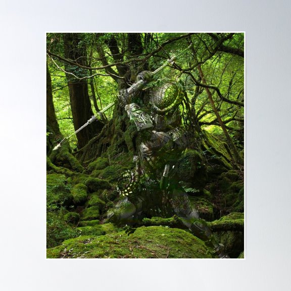 Predator In The Jungle Poster Wall Art, Modern Wall Decor, 8x12 UNFRAMED