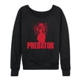 thumbnail image 1 of Predator - Jungle Logo Women's Lightweight French Terry Wide Neck Long Sleeve Graphic Shirt, 1 of 4