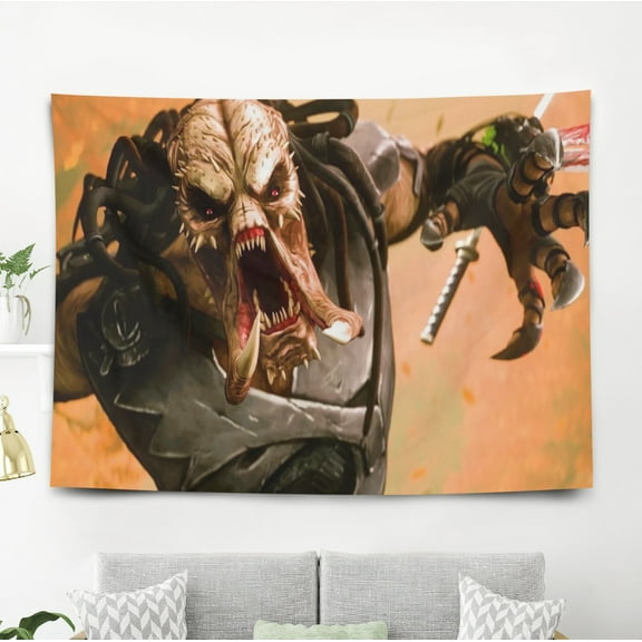 Predator Killer of Killers Tapestry Gift Wall Hanging Backdrop for Room Bedroom Girls Fans Background Banner Party Birthday Supplies Decor