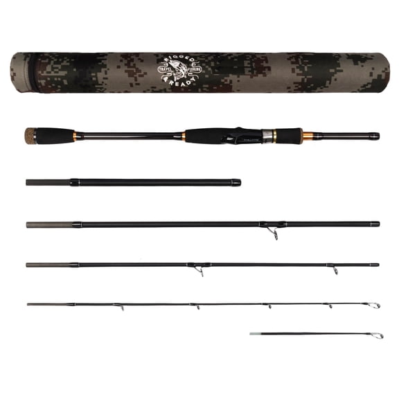Predator Max. Unique Spin-Baitcast Rod + Micro Trigger + Rod Extension. Multi-Function Powerful Rod - 4 lengths & 4 Cast Weights