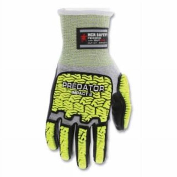 Predator Mechanics Gloves,3XL,Gray,Knit PD6952XXXL