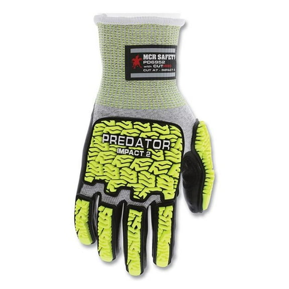 Predator Predator(R) Mechanics Gloves, Hypermax(R) Palm, Lime PD6952XL