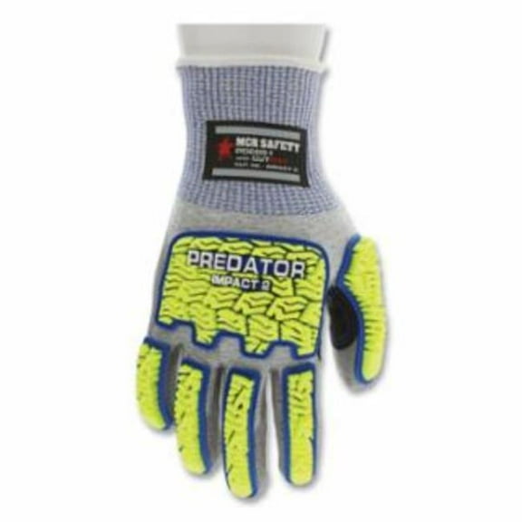 Predator Predator(R) Mechanics Gloves, Hypermax(R) Palm, Gray/Lime PD6951L