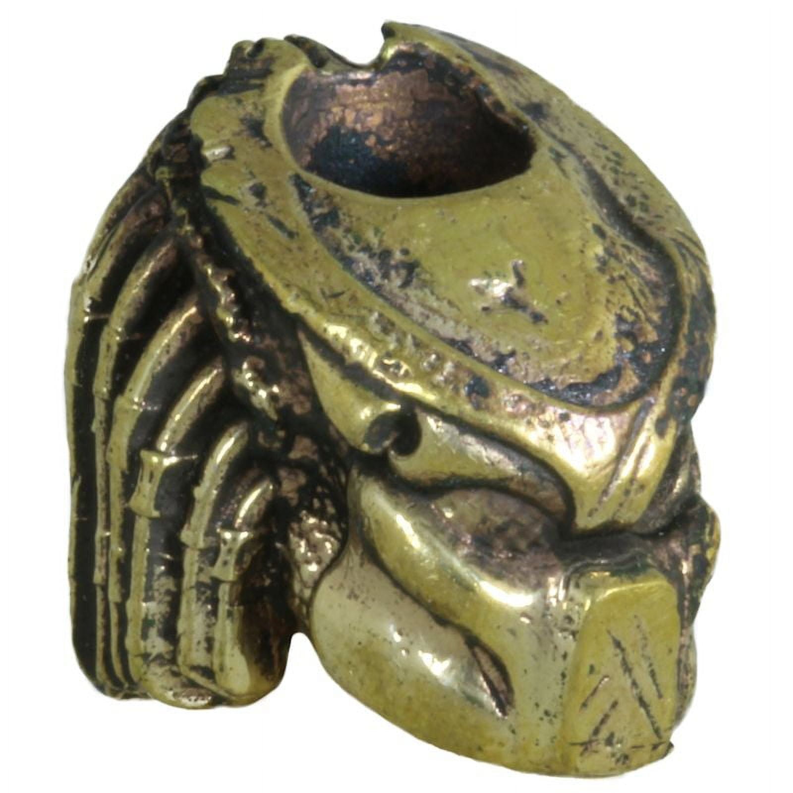 Predator Paracord / Lanyard Bead in Brass for Jig Pro Shop by Comrade Kogut