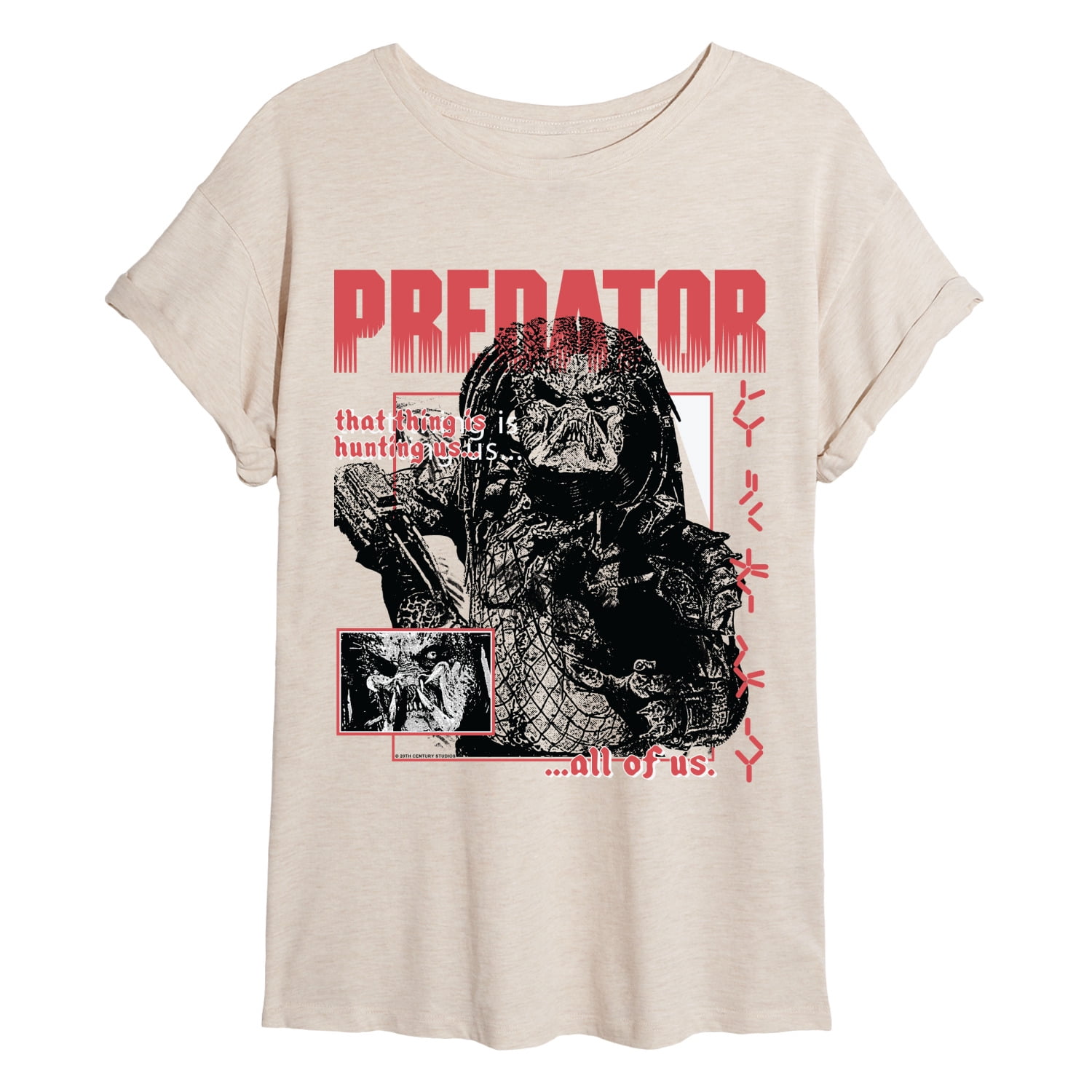 Predator - Poster - Juniors Oversized Graphic T-Shirt - Walmart.com