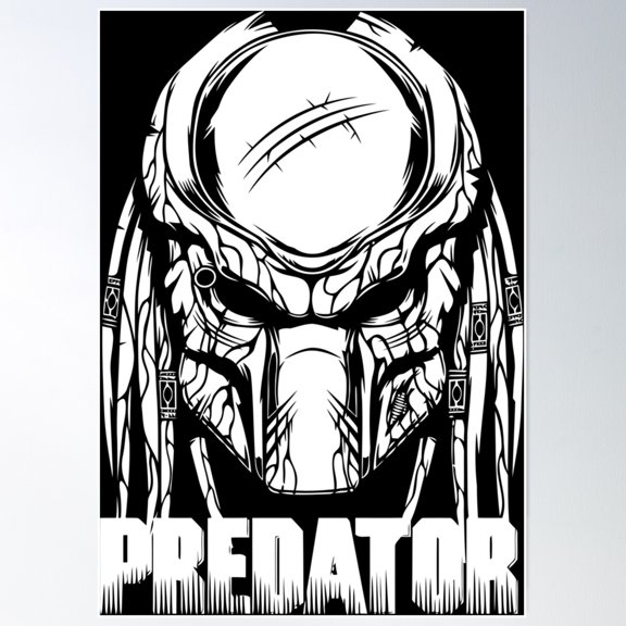 Predator Poster Wall Art, Modern Wall Decor For Living Room Bedroom, 12x18 UNFRAMED