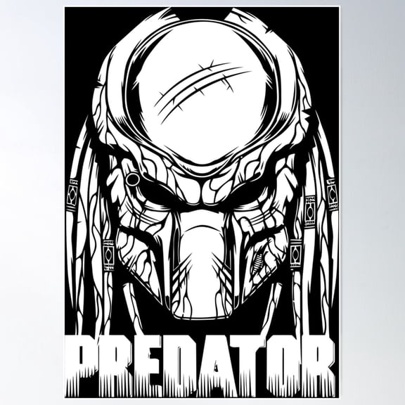 Predator Poster Wall Art, UNFRAMED PAPER POSTER, Home Decor, Vintage Gift, Living Room Dercor