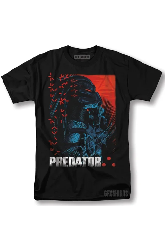 Predator Shirt Classic Movie Poster Vintage Graphic Design T-Shirt