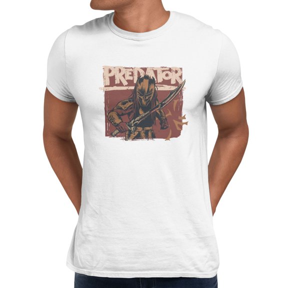 Predator Sword On Guard Men's T-Shirt (White, S-XXXL)