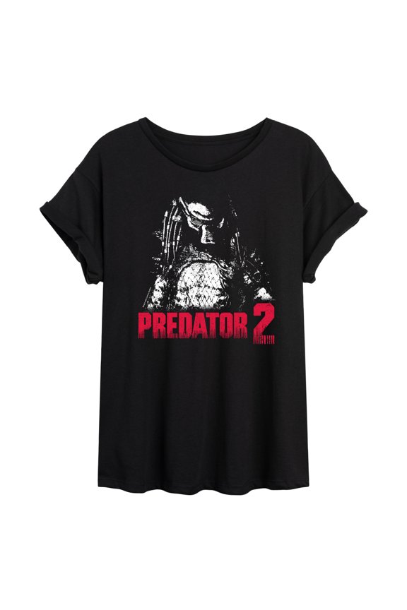 - The Predator - Juniors Oversized Graphic T-Shirt