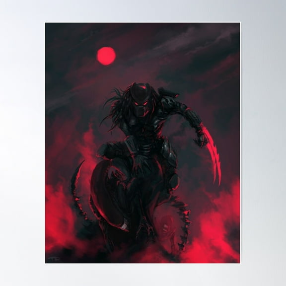 Predator Vs Aliens Poster Wall Art, Modern Wall Decor For Living Room Bedroom, 12x18 UNFRAMED