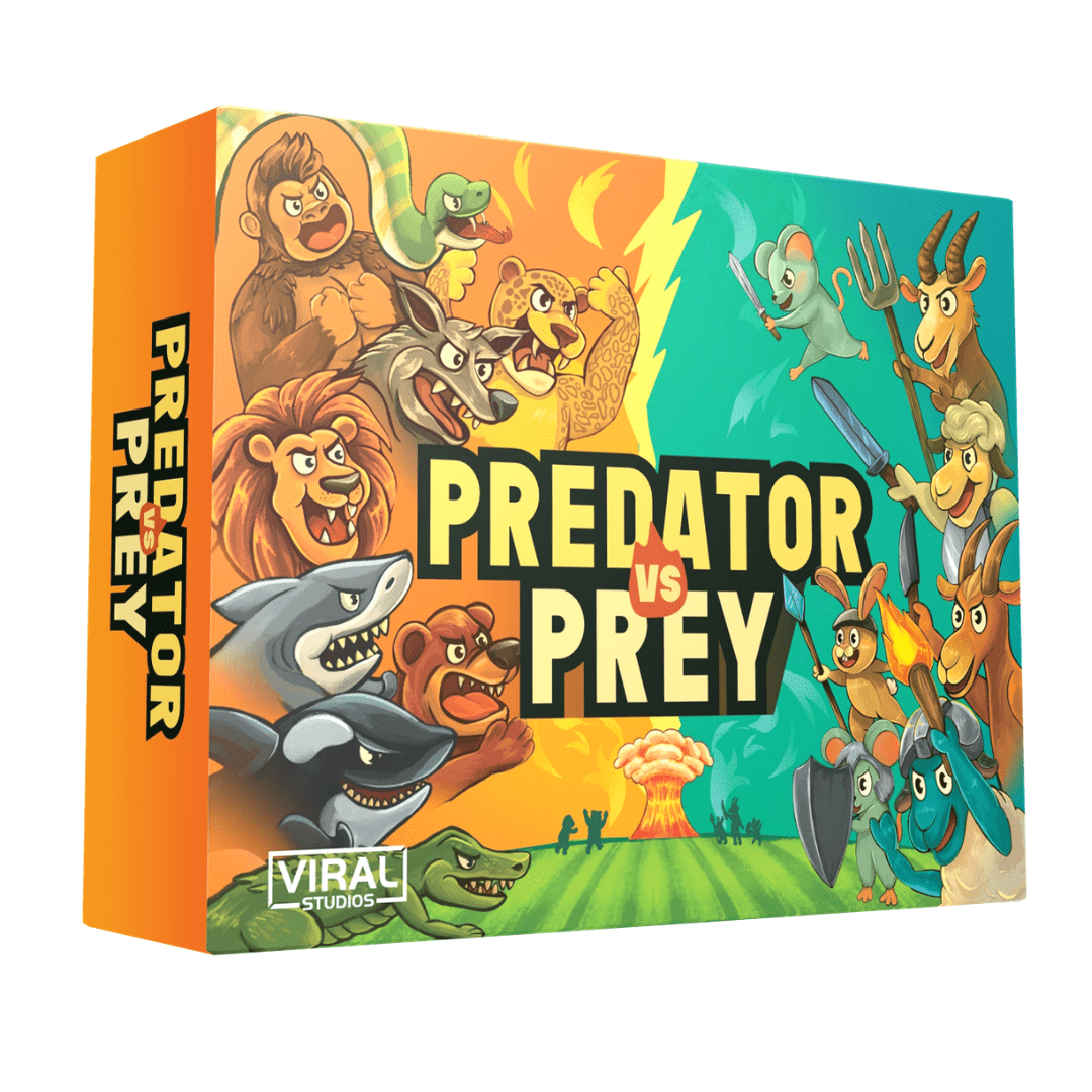 Predator vs Prey – Fast-Paced Card Game of Instinct, Speed & Chaos for Families, Friends & Game Nights – Addictive Flip & Slap Party Game – Ages 8+, 2+ Players