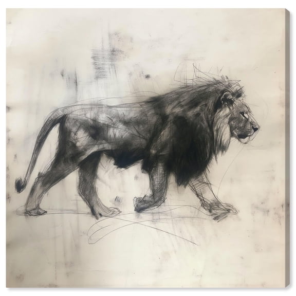 Predator’s Gaze Canvas Animal Art Prints by Art Remedy, Gallery Wrapped, 16" x 16"