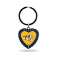 thumbnail image 1 of Predators Colored Rhinestone Heart Keychain - Navy, 1 of 1