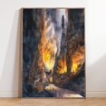 thumbnail image 1 of Predjama Castle Slovenia Cave Landscape Nature Wall Art, Unframed Canvas Size 12x18, 1 of 4