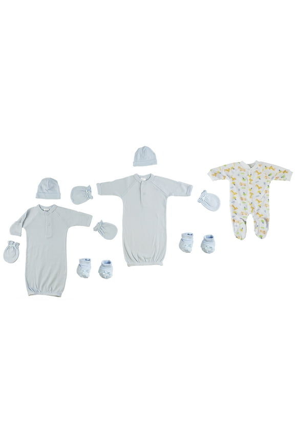 Preemie Boys Sleep-n-Play, Gowns, Caps, Booties and MIttens