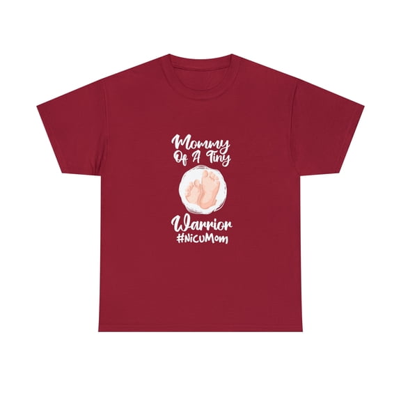 Preemie & NICU Mom Tiny Warrior Proud Mommy Baby Birth day T-Shirt