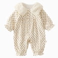 thumbnail image 1 of Preemie Newborn Infant Baby Girls Clothes Ribbed Bodysuit Newborn Infant Boys Girls Long Sleeve Letter Print Romper Bodysuit Newborn For Children Clothes,letter romper 0-3 Months, 1 of 8