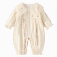 thumbnail image 1 of Preemie Newborn Infant Baby Girls Clothes Ribbed Bodysuit Newborn Infant Boys Girls Long Sleeve Letter Print Romper Bodysuit Newborn For Children Clothes,letter romper 0-3 Months, 1 of 8