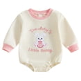 thumbnail image 1 of Preemie Newborn Infant Baby Girls Clothes Ribbed Bodysuit&nbsp; for 6-12 Months Baby Weave Baby Clothes: Long Sleeve Romper For Boys And Girls, 1 of 5