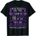 thumbnail image 1 of Preemie Purple Ribbon Power of Faith Prematurity Awareness T-Shirt, 1 of 4