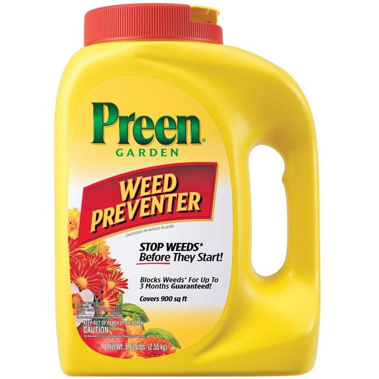 Preen 807060 2463795 5.625 lbs Garden Weed Preventer for MP4 , Yellow & Red - Pack of 4