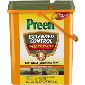 Preen Extended Control Weed Preventer - 13.75 lb. Bag - Covers 2,245 Sq. ft.