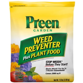Preen Garden Weed Preventer + Plant Food - 13 lb. - Covers 2,080 sq. ft.