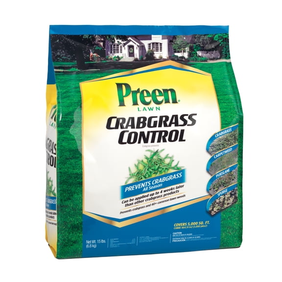 Preen Lawn Crabgrass Control - 15 lb. Bag - Covers 5,000 Sq. ft.
