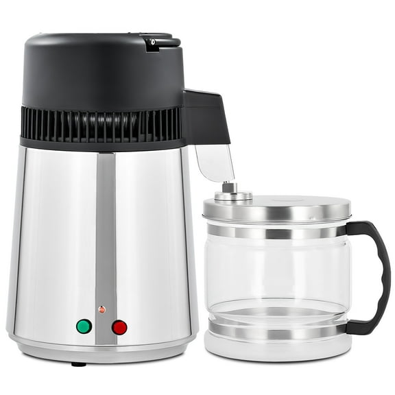 Preenex 1 Gallon/ 4L Home Stainless Steel Water Distiller w/ Glass Bottle