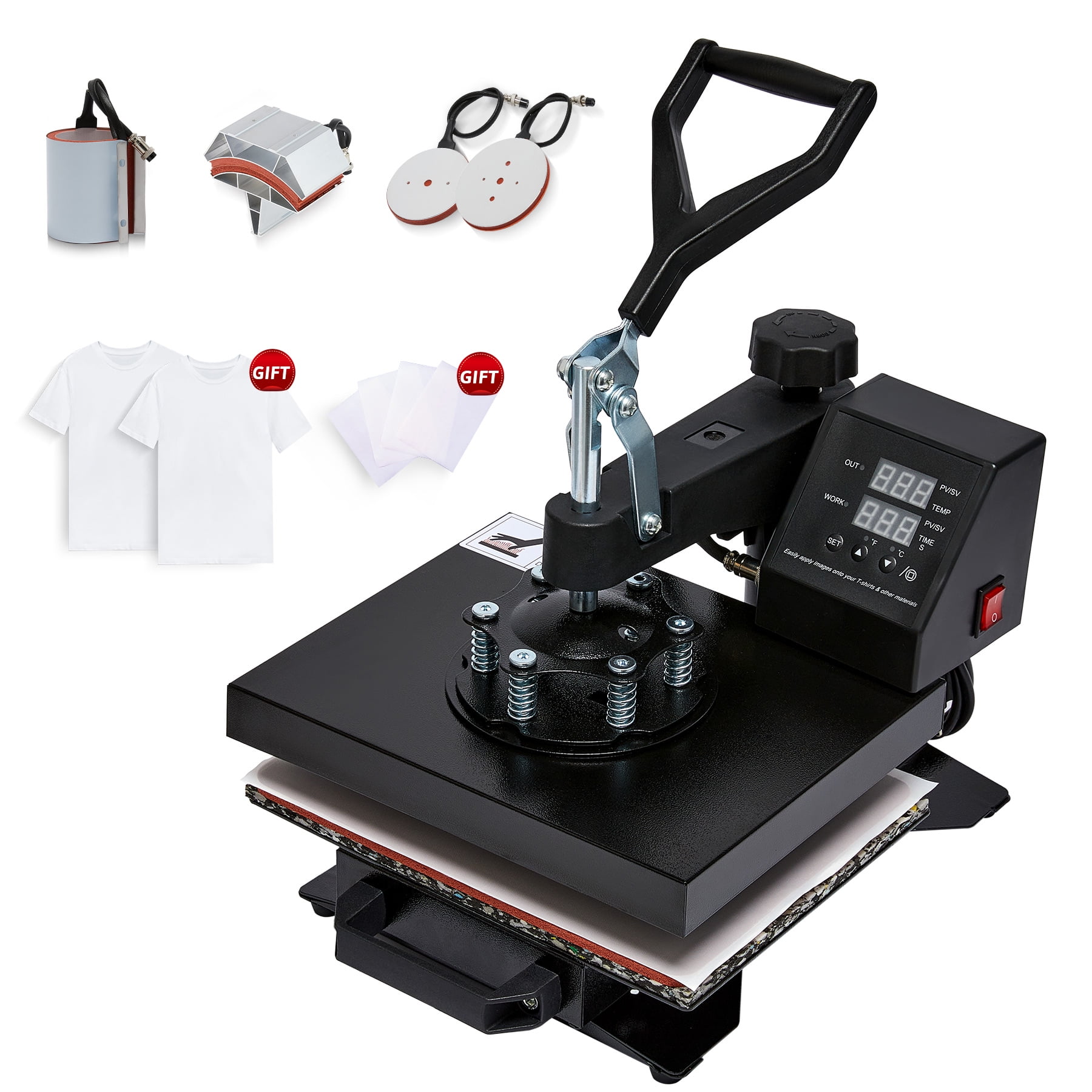 Preenex 12x10 360 Degree Swivel 5-in-1 Heat Press Cameroon | Ubuy